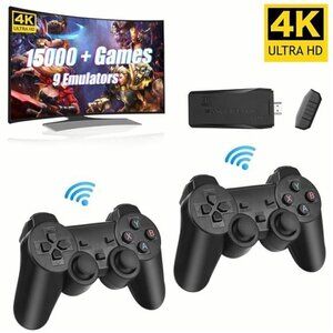 Wireless Retro 15,000+ Games Console Plug & Play Video TV Game Stick 4K HDMI NEW